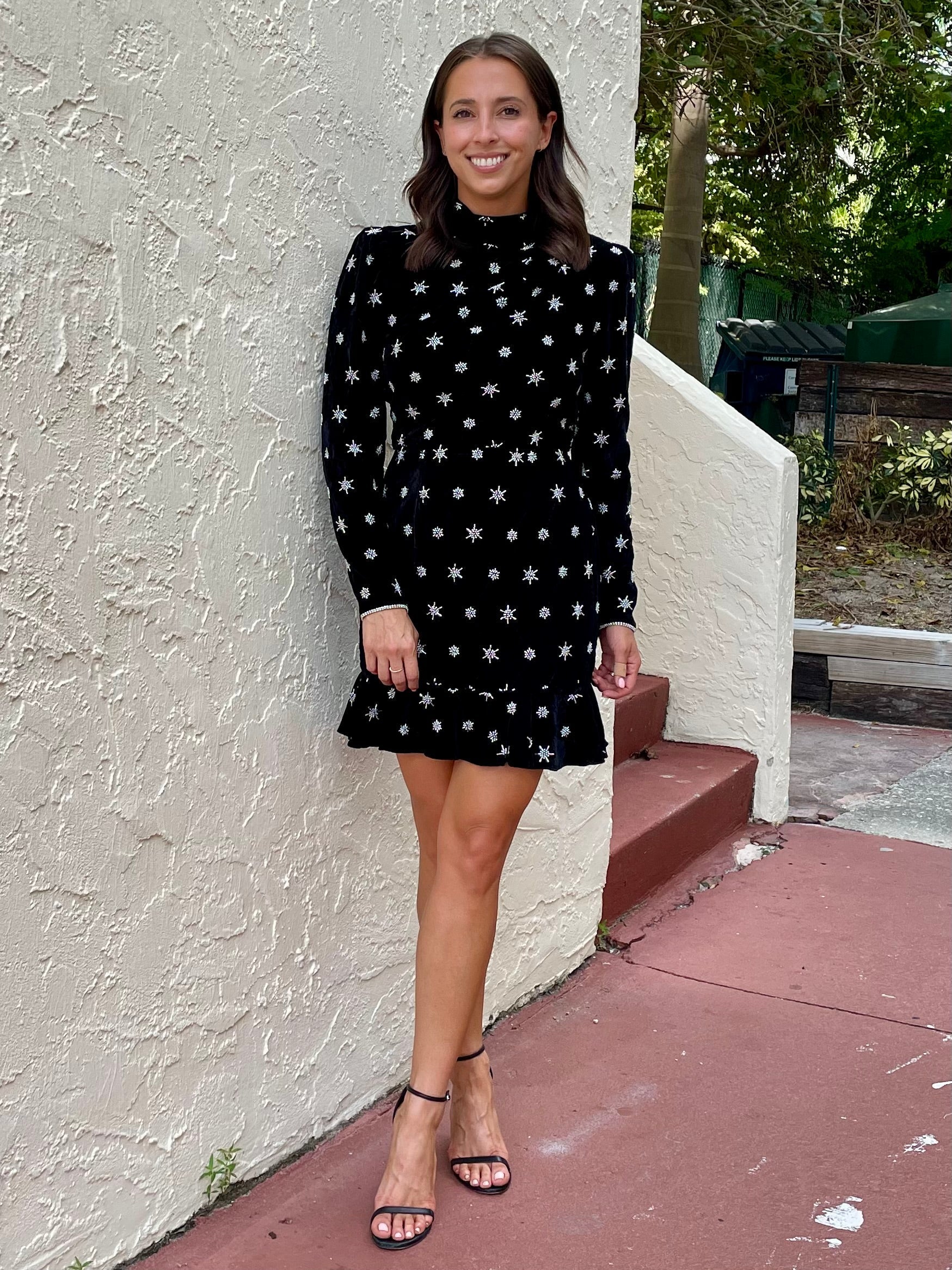 Merryn Beaded Embellished Mini Dress