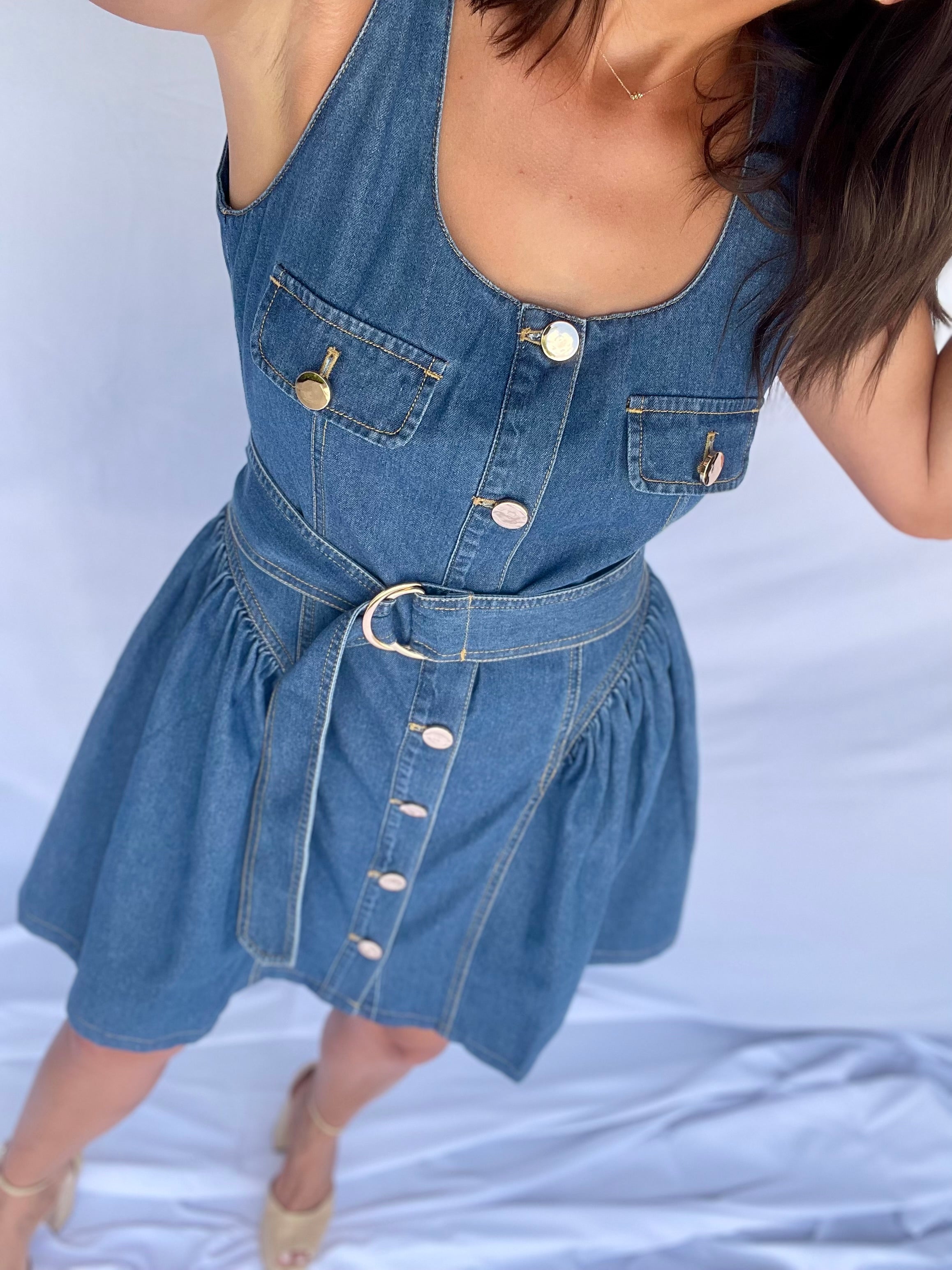 Katerina Denim Mini Dress