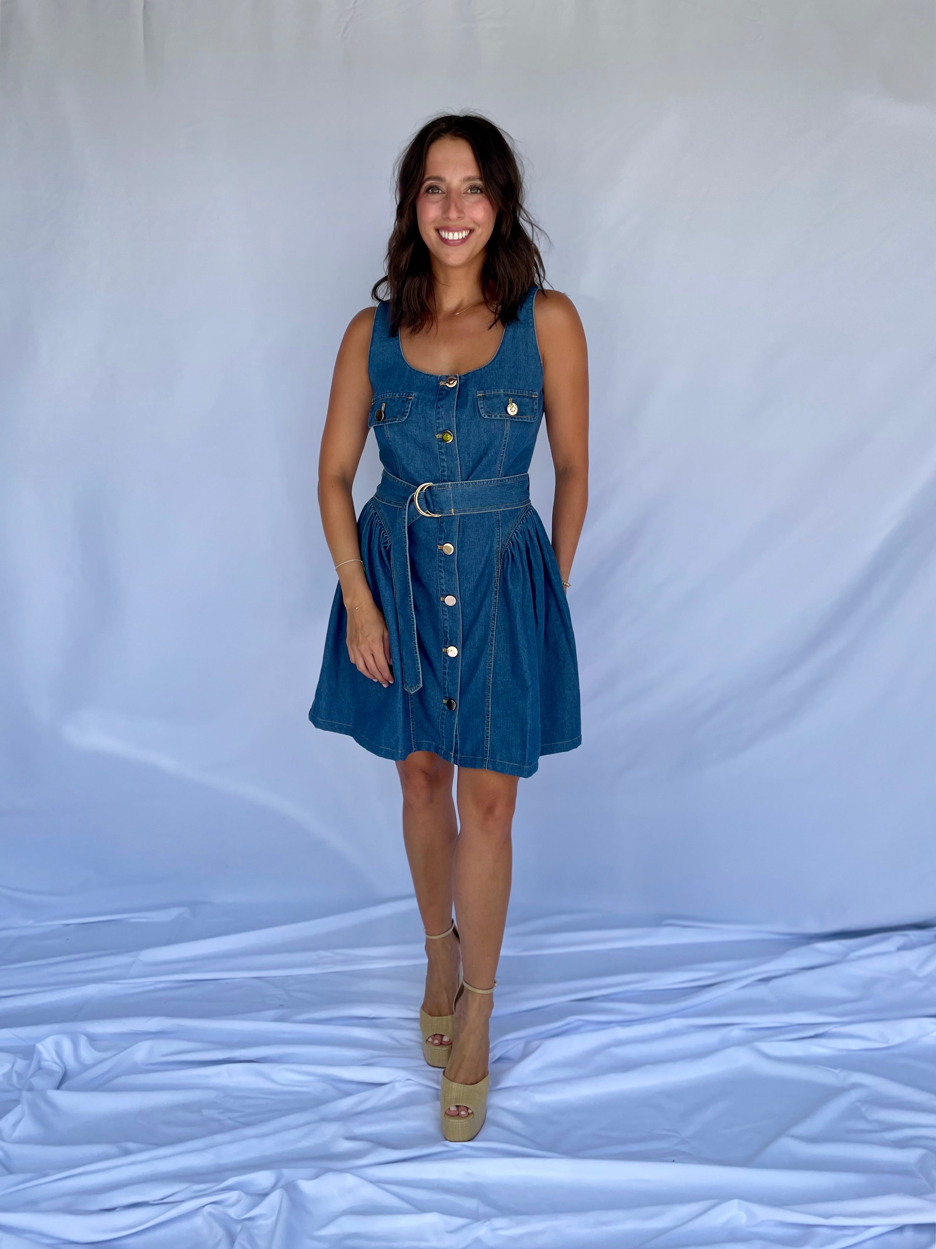 Katerina Denim Mini Dress